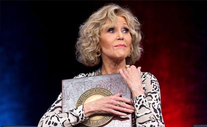 L’actrice Jane Fonda Récompensée